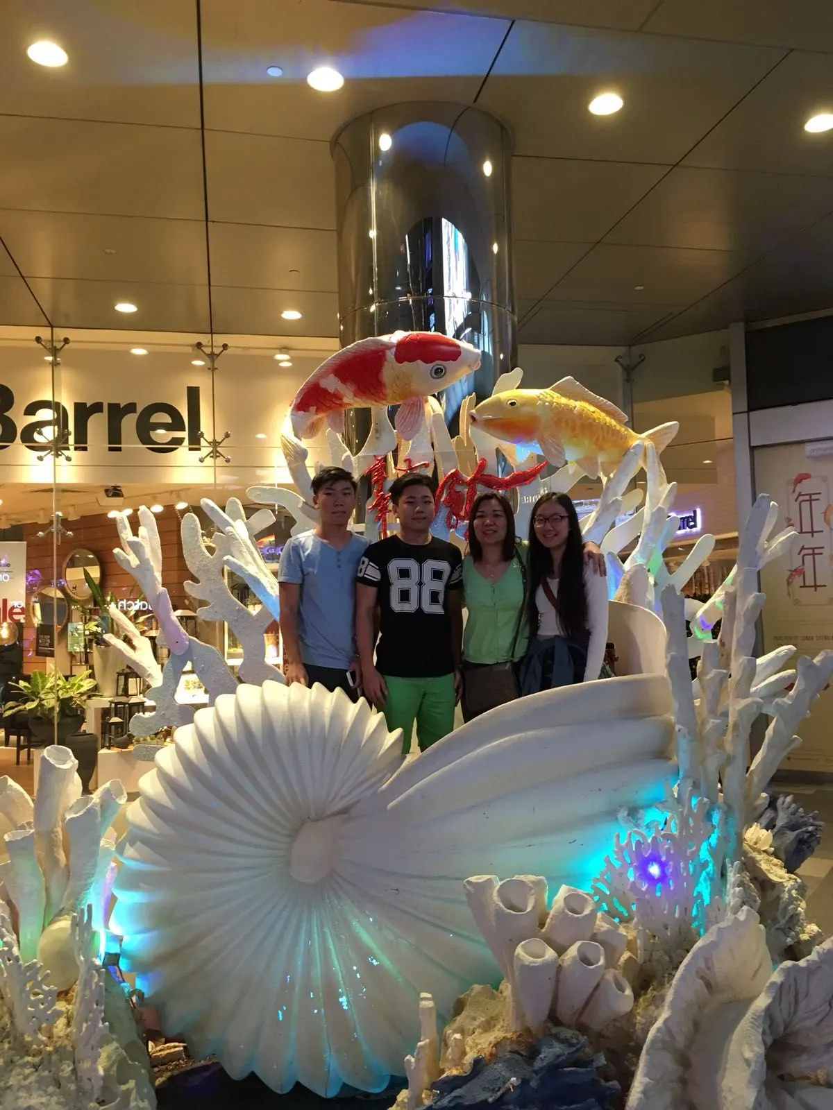 Young Rayner with family at a mall — a glimpse of where the journey began