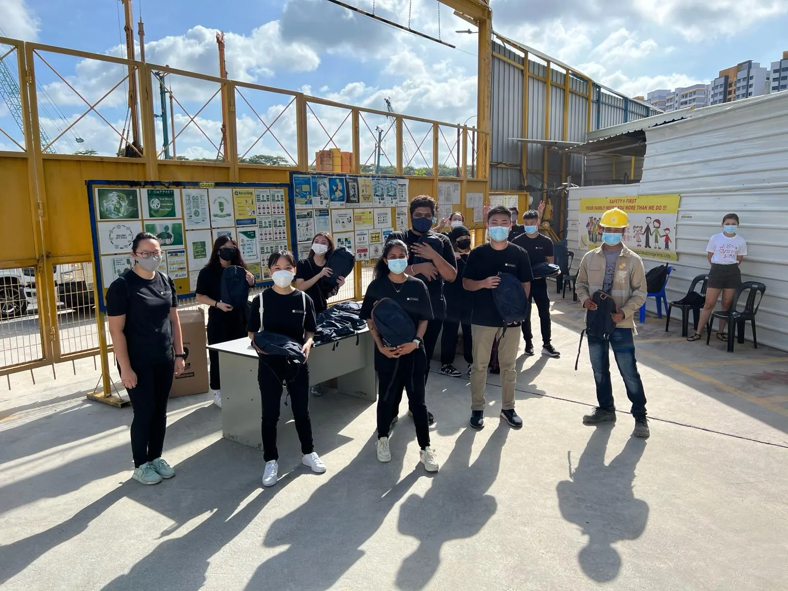 Rayner and his team during a community outreach programme — philosophy in action